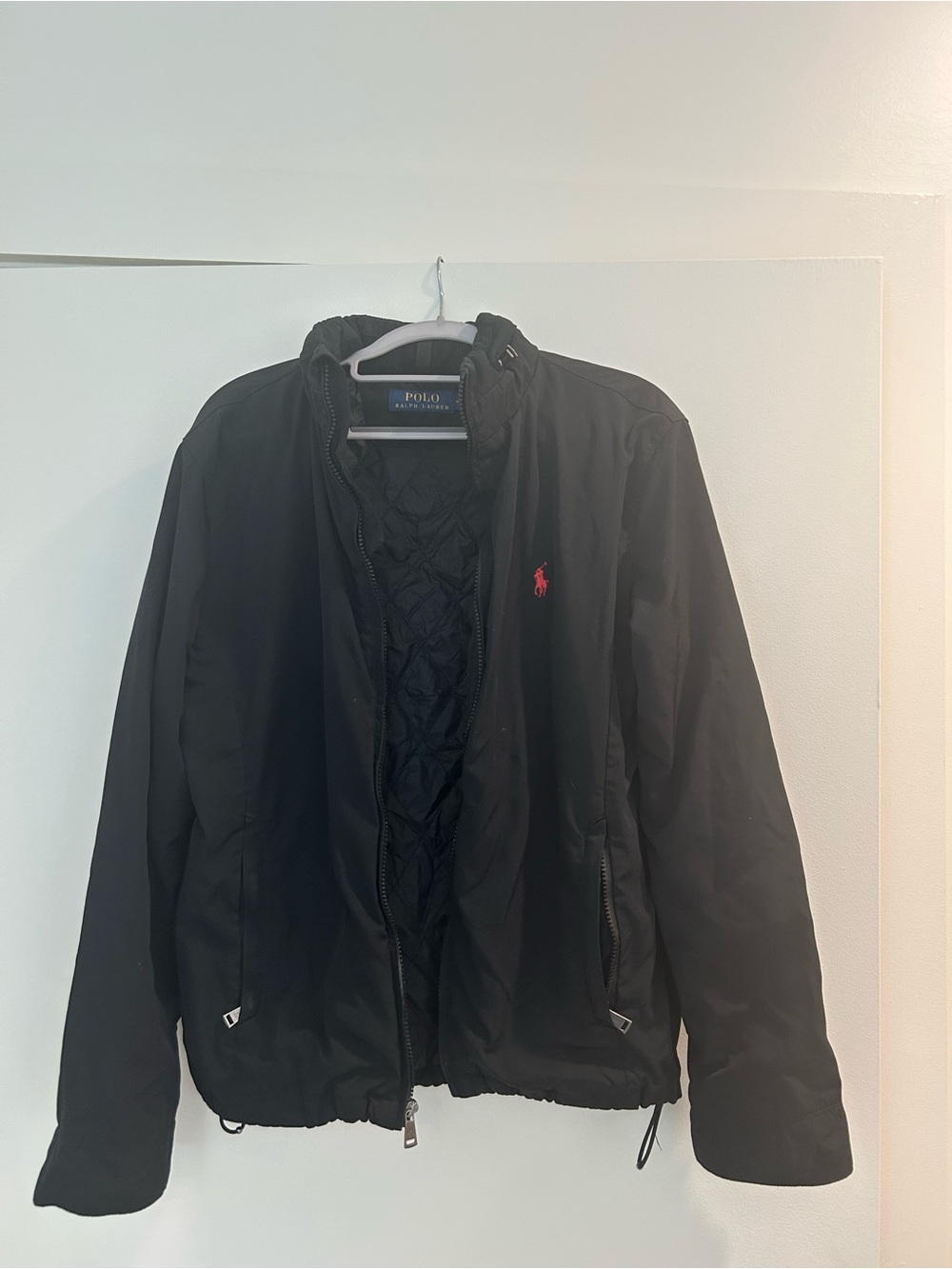 Polo by Ralph Lauren Black Lightweight Quilted-Lined Jacket